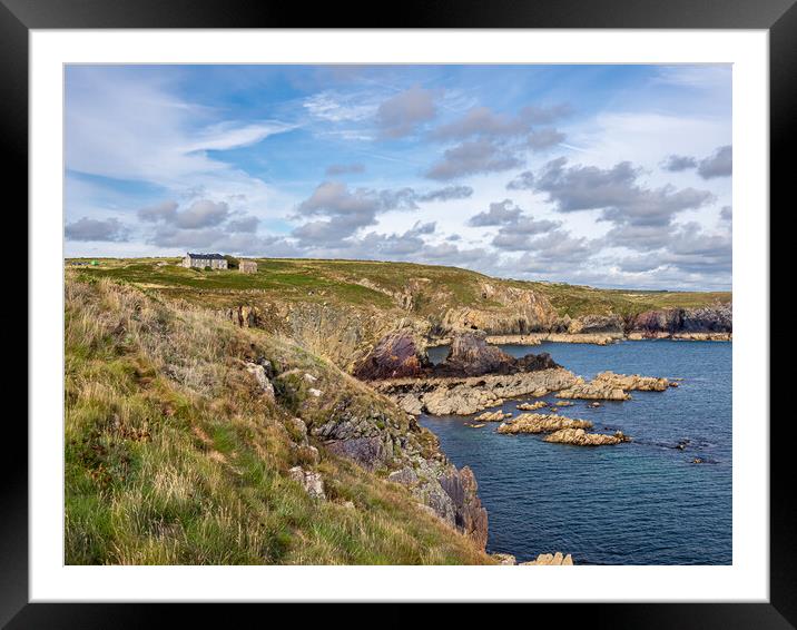St Non's Bay, Pembrokeshire, Wales. Framed Mounted Print by Colin Allen
