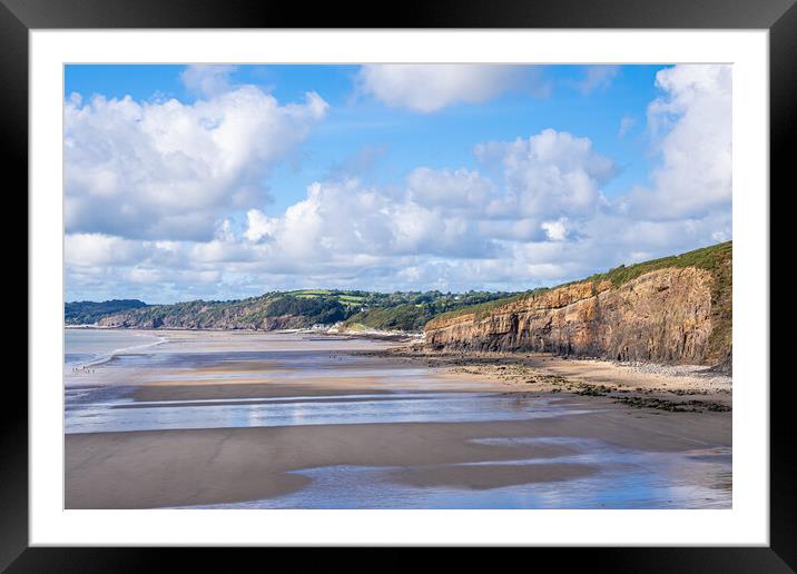 Amroth Beach, Pembrokeshire, Wales. Framed Mounted Print by Colin Allen