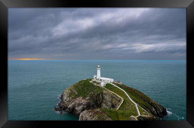  South Stack Lighthouse, Anglesey. Framed Print by Colin Allen