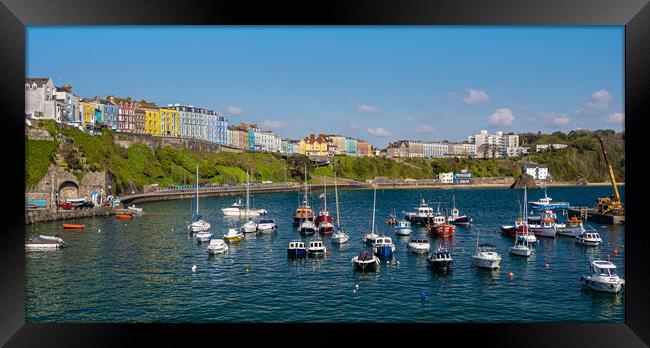  Tenby Harbour, Pembrokeshire, Wales. Framed Print by Colin Allen