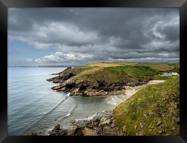 A Dramatic Day at Nolton Haven Framed Print by Colin Allen