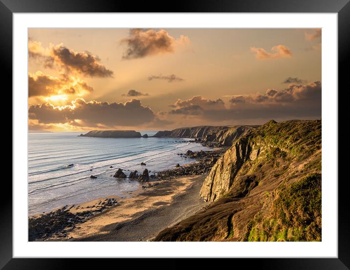 Serenity at Marloes Beach Framed Mounted Print by Colin Allen