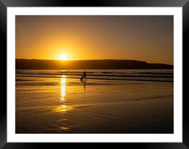 Broad Haven Beach, Pembrokeshire. Framed Mounted Print by Colin Allen