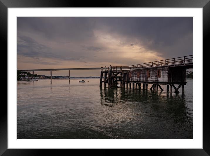 Burton Jetty, Pembrokeshire. Framed Mounted Print by Colin Allen