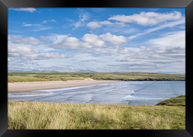 The Beach at Aberffraw. Framed Print by Colin Allen