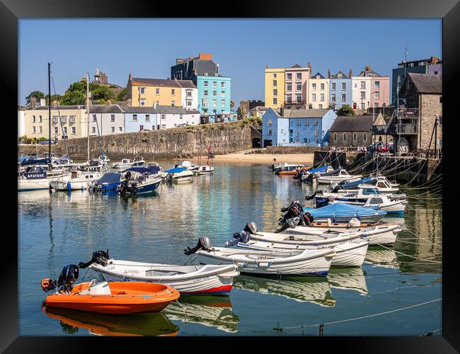  Tenby Harbour, Pembrokeshire, Wales. Framed Print by Colin Allen