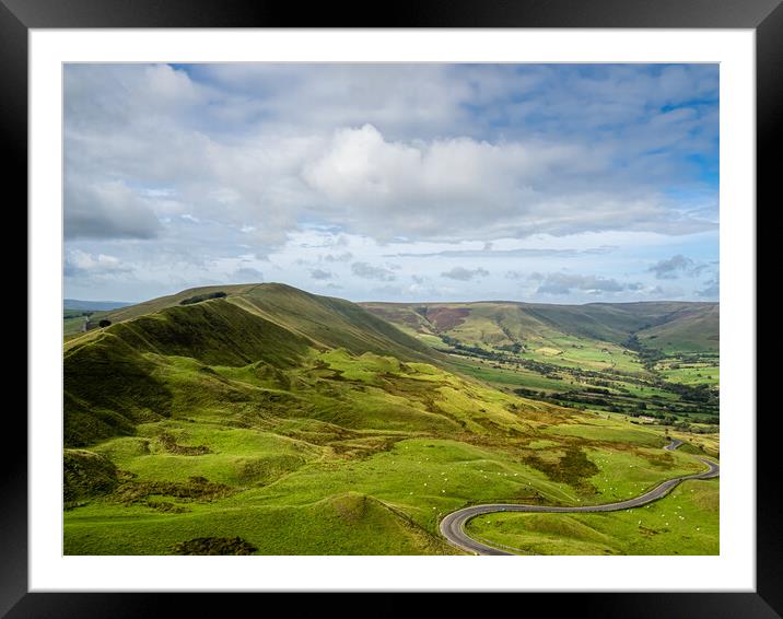 Rushup Ridge, Peak District, Derbyshire. Framed Mounted Print by Colin Allen