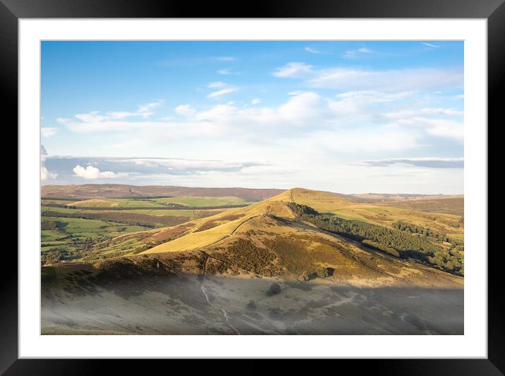 Mam Tor and the Great Ridge Framed Mounted Print by Colin Allen