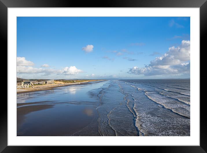 Pendine Beach, Carmarthenshire. Framed Mounted Print by Colin Allen