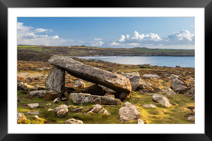 Arthur's Quoit, St David's Head, Pembrokeshire. Framed Mounted Print by Colin Allen