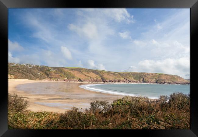 Freshwater East, Pembrokeshire, Wales. Framed Print by Colin Allen