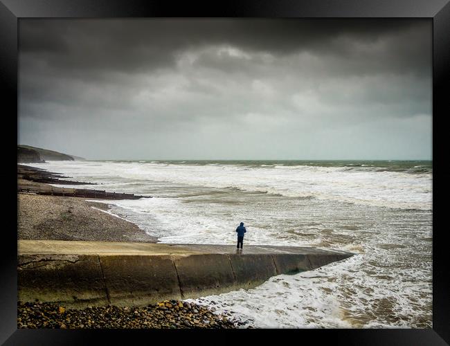 The Tempest of Amroth Framed Print by Colin Allen