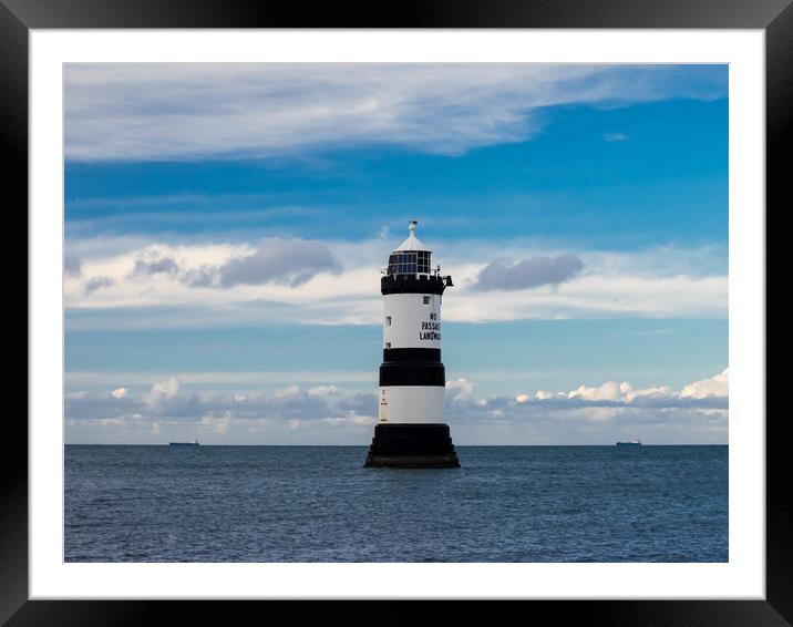 Penmon Lighthouse Framed Mounted Print by Colin Allen