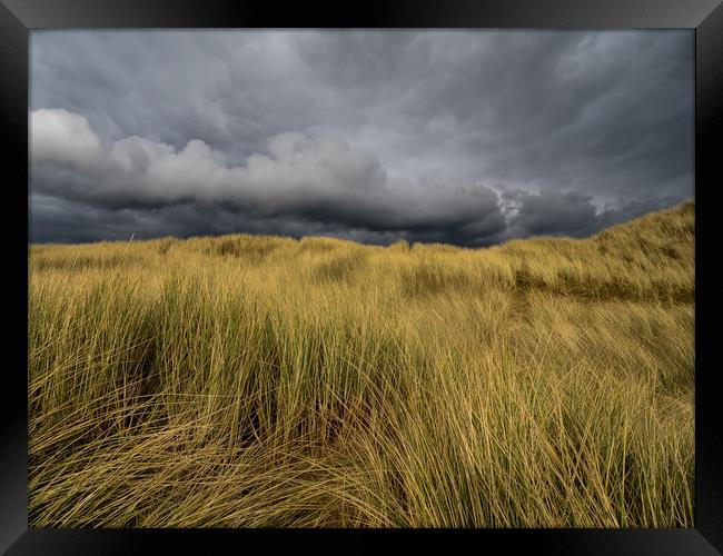 The Ominous Sky of Aberffraw Framed Print by Colin Allen