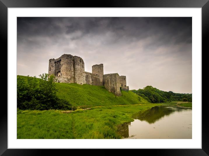 Kidwelly Castle. Framed Mounted Print by Colin Allen