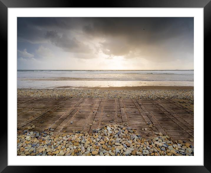 Tempestuous Autumn Sea Framed Mounted Print by Colin Allen
