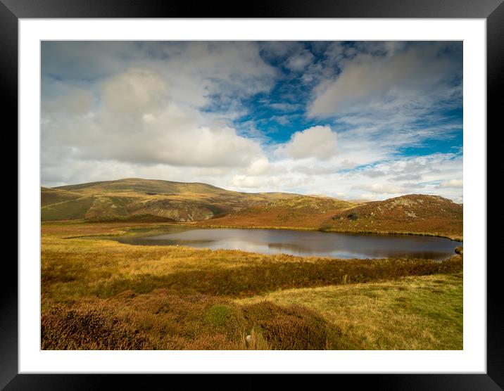 The Bearded Lake - Llyn Barfog Framed Mounted Print by Colin Allen