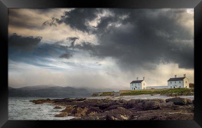 Stormy Sky at Penmon Point, Anglesey. Framed Print by Colin Allen