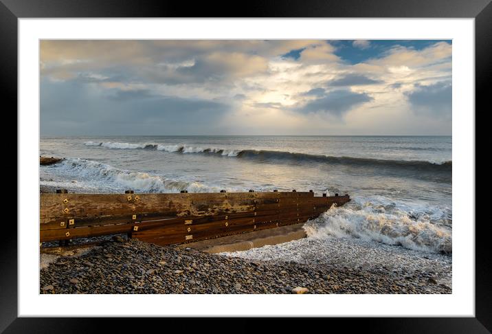 Amroth and the Rising Tide. Framed Mounted Print by Colin Allen