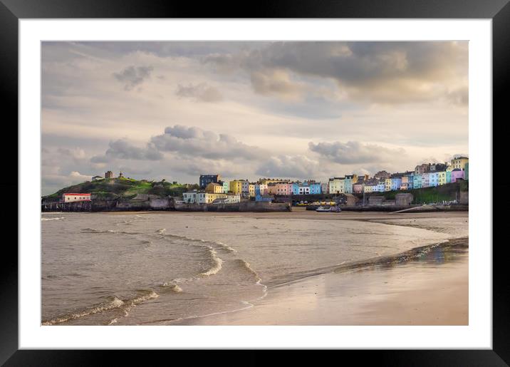 Winter Bliss in Tenby Framed Mounted Print by Colin Allen