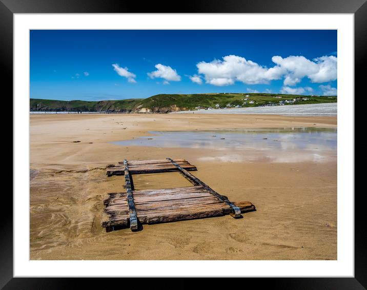Newgale Beach after the Storm. Framed Mounted Print by Colin Allen