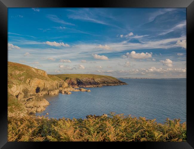 St Non's Bay, Pembrokeshire. Framed Print by Colin Allen
