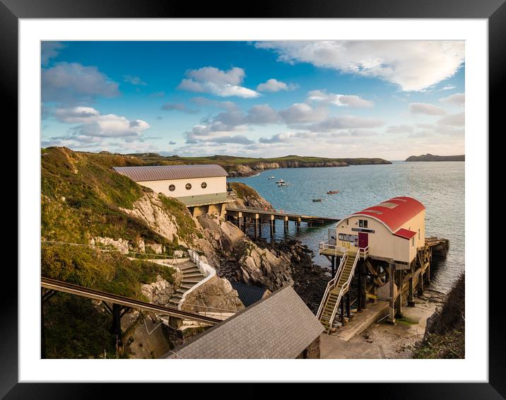 St Justinian's Lifeboat Station, Pembrokeshire. Framed Mounted Print by Colin Allen