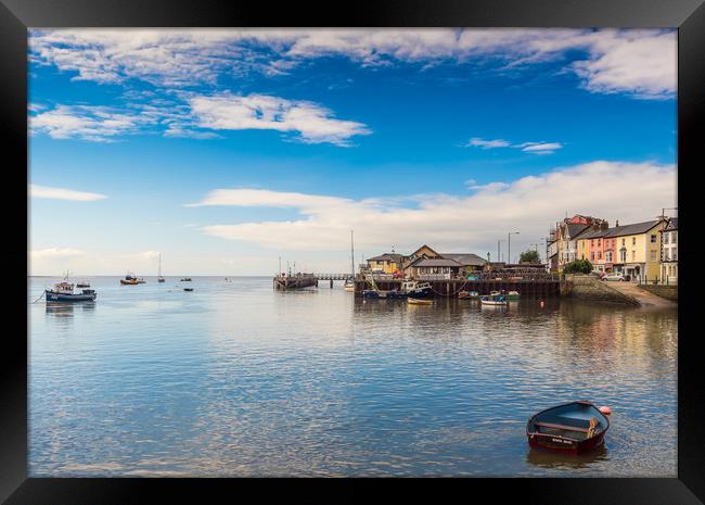 Aberdovey at High Tide. Framed Print by Colin Allen