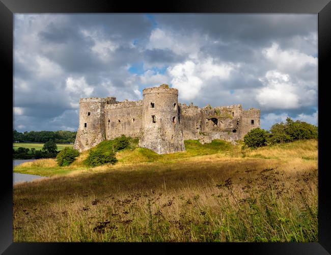 Carew Castle, Pembrokeshire. Framed Print by Colin Allen