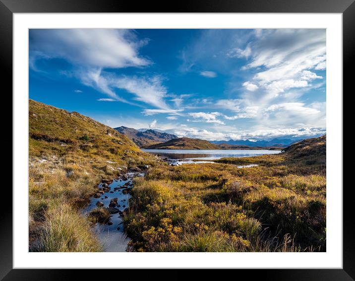  Kensary Loch, Poolewe, Scotland. Framed Mounted Print by Colin Allen