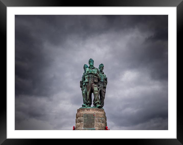 Honouring Brave Commandos Framed Mounted Print by Colin Allen