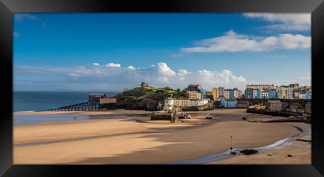Tenby North Beach, Pembrokeshire, Wales. Framed Print by Colin Allen