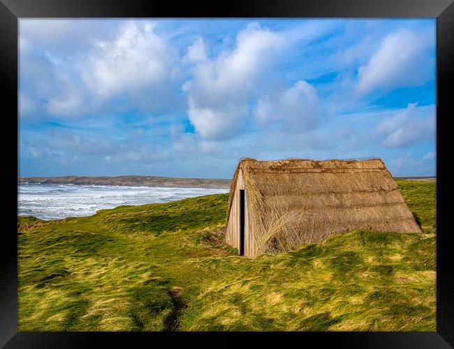 Freshwater West Seaweed Drying Hut, Pembrokeshire. Framed Print by Colin Allen