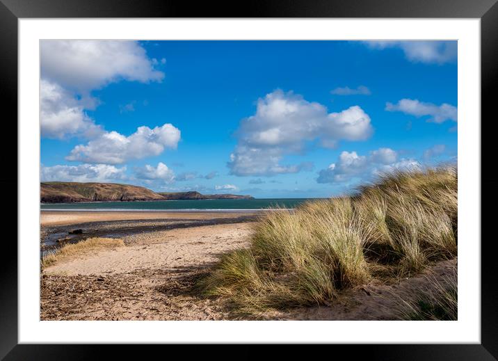Freshwater East, Pembrokeshire, Wales. Framed Mounted Print by Colin Allen