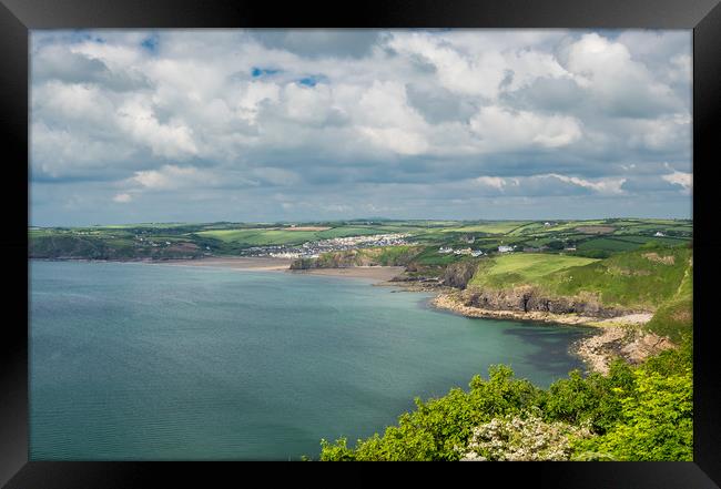 Little Haven and Broad Haven, Pembrokeshire, Wales Framed Print by Colin Allen