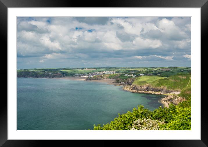 Little Haven and Broad Haven, Pembrokeshire, Wales Framed Mounted Print by Colin Allen