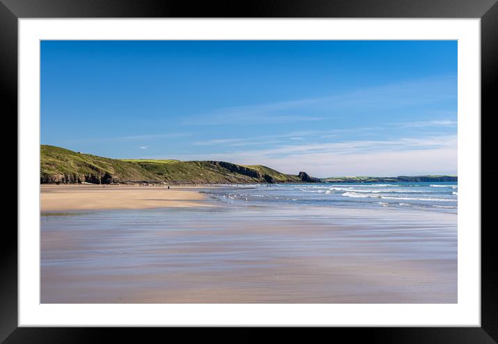Newgale Beach, Pembrokeshire, Wales. Framed Mounted Print by Colin Allen
