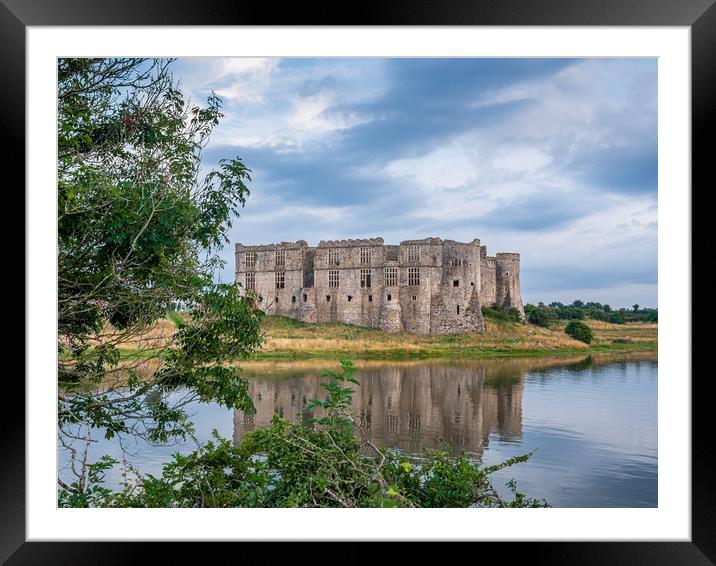 Carew Castle, Pembrokeshire. Framed Mounted Print by Colin Allen