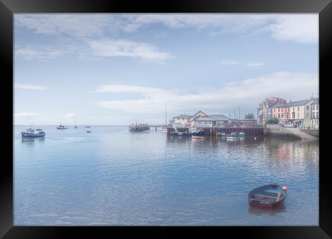 Misty Waterside Serenity at Aberdovey. Framed Print by Colin Allen