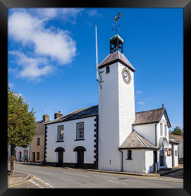 Laugharne Town Hall, Carmarthenshire, Wales. Framed Print by Colin Allen