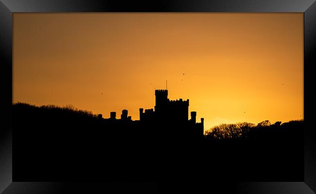 St Brides Castle at Sunset. Framed Print by Colin Allen