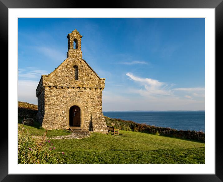 St Non's Retreat Chapel, St David's, Pembrokeshire Framed Mounted Print by Colin Allen
