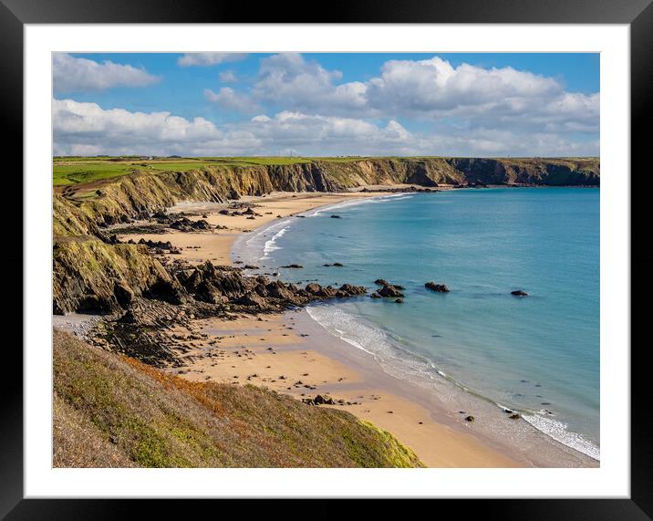 Marloes ,St Brides Bay, Pembrokeshire, Wales. Framed Mounted Print by Colin Allen