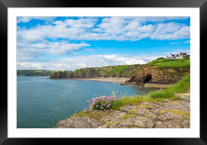 Little Haven, Pembrokeshire. Wales. Framed Mounted Print by Colin Allen