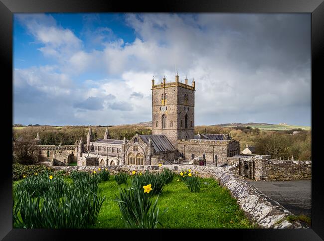 St David's Cathedral, Pembrokeshire, Wales.  Framed Print by Colin Allen