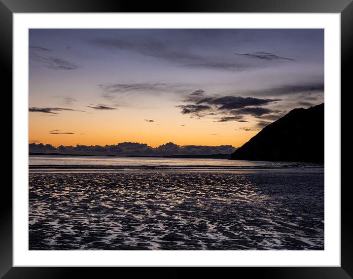 Pendine Beach, Carmarthenshire, Wales. Framed Mounted Print by Colin Allen