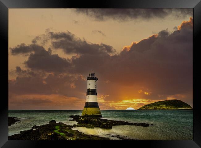 Penmon Lighthouse, Anglesey. Framed Print by Colin Allen