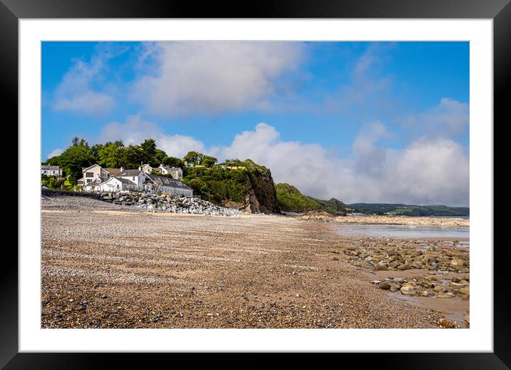 Wiseman's Bridge, Pembrokeshire, Wales. Framed Mounted Print by Colin Allen