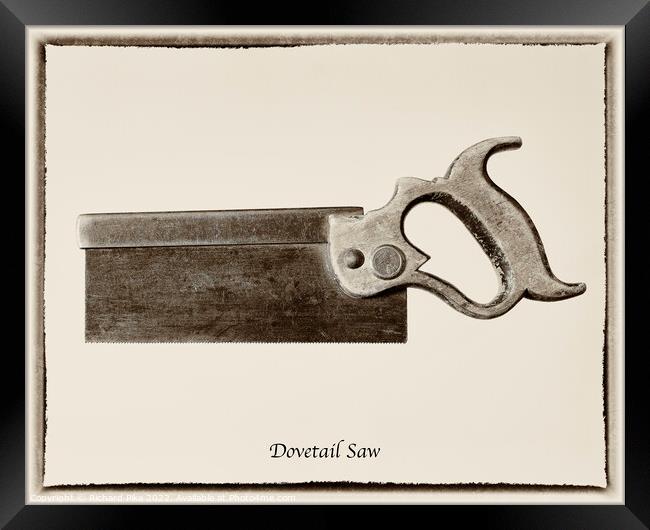 Dovetail Saw Framed Print by Richard Pike