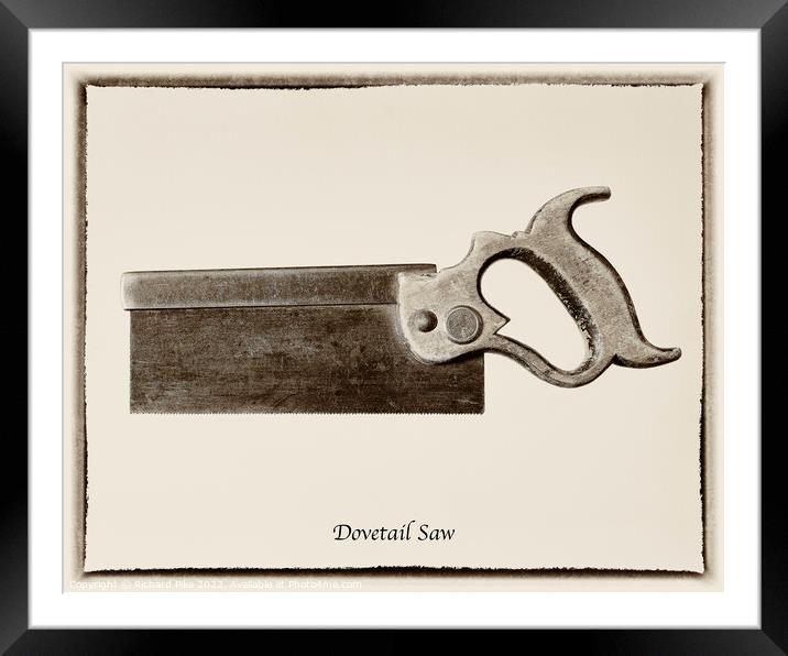 Dovetail Saw Framed Mounted Print by Richard Pike